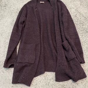 Wonderly Black Open-Front Cardigan